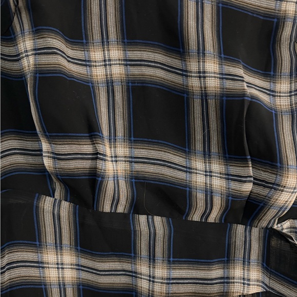 Women’s Plaid Ruffle Dress - Picture 2 of 4